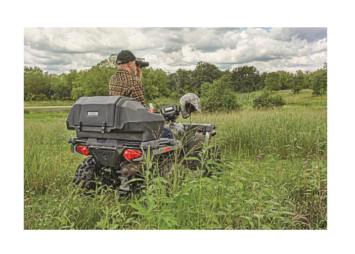 ATV Seat Backrest Storage 4 Wheeler Locking Padded Waterproof Rear Hatch Chair