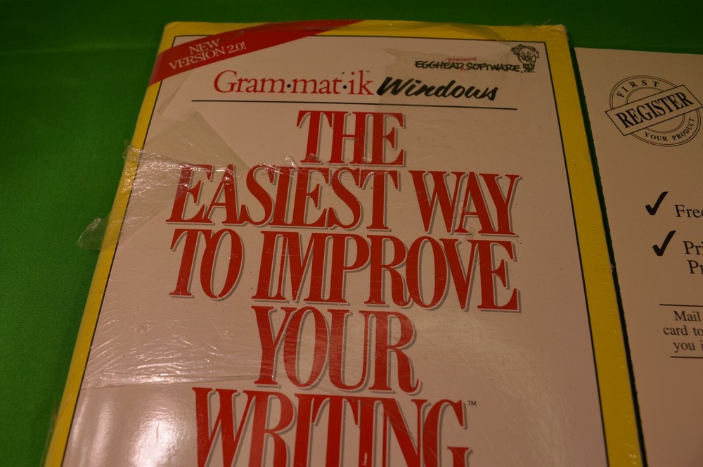 Vintage GRAM MAT IK Windows Version 2.0 Software 5.25 & 3" Disk,WordPerfect