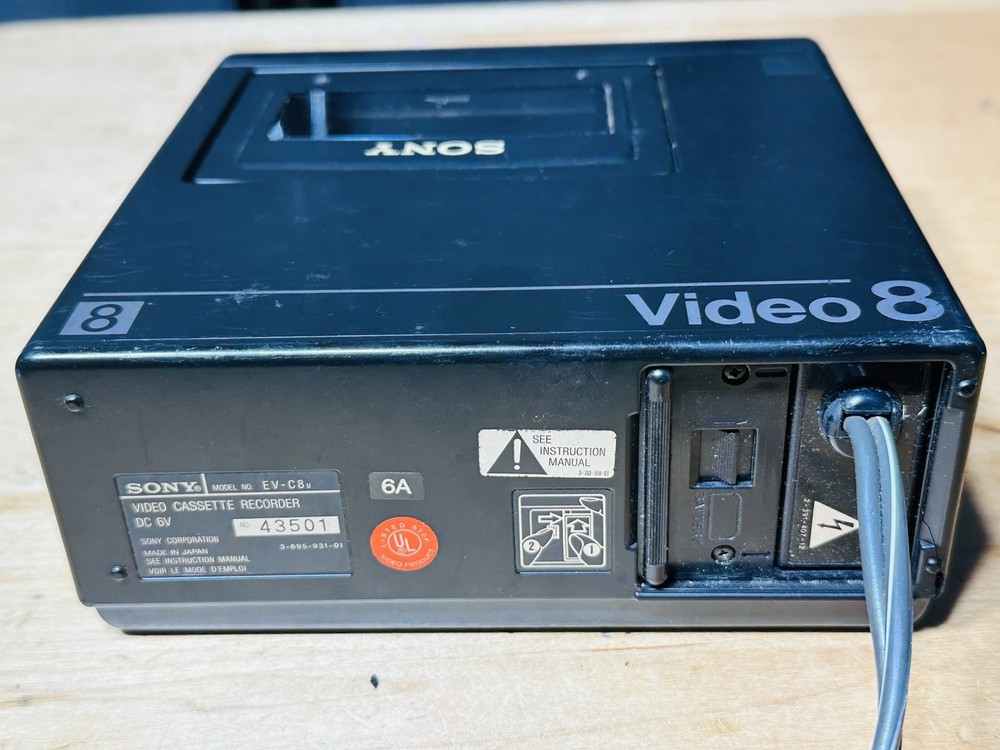 [MINT] Sony EV-C8U Video 8 Cassette Recorder Player Deck Power On ( Untested)#MS