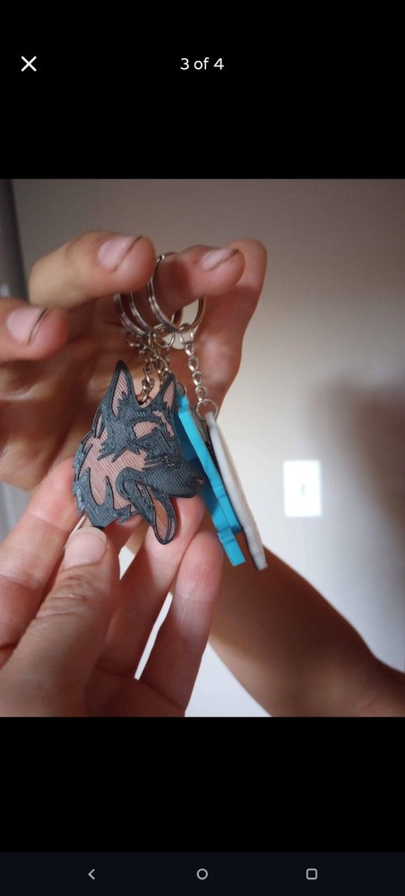 Custom 3d printed keychains