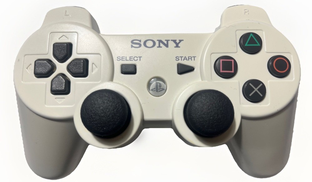 Sony PS3 DualShock 3 Wireless Controller – White OEM Original Tested