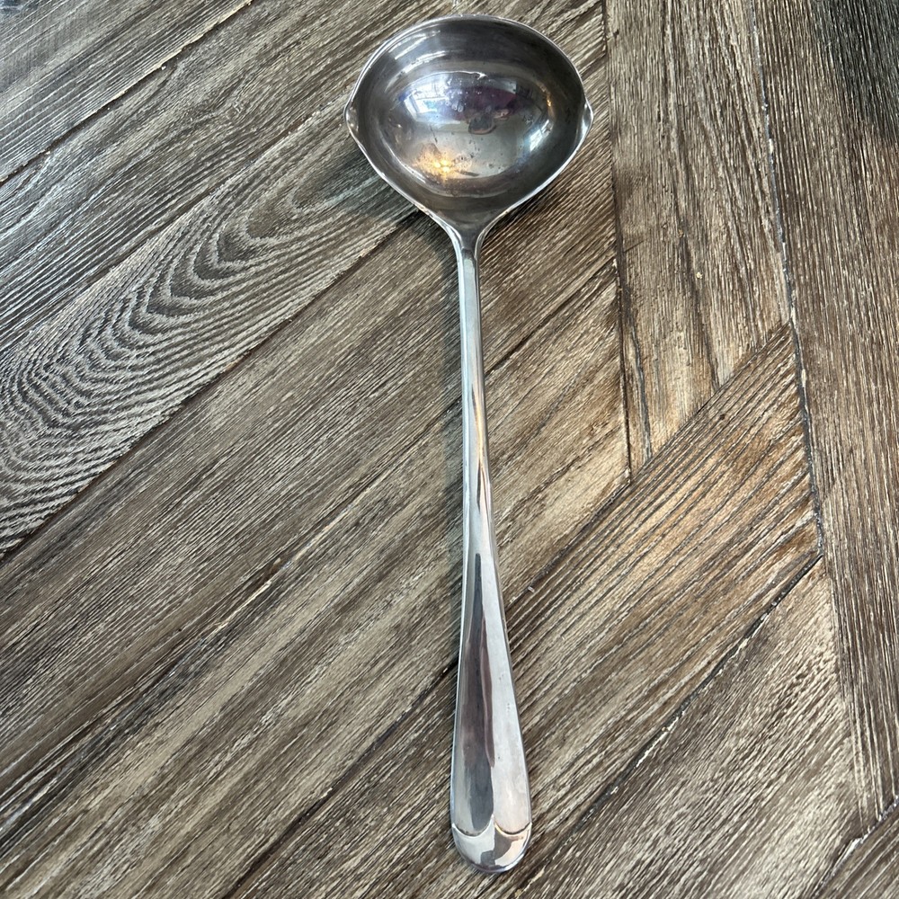Leonard Italy Silver Plated Punch Bowl Ladle Soup Serving Spoon 13"