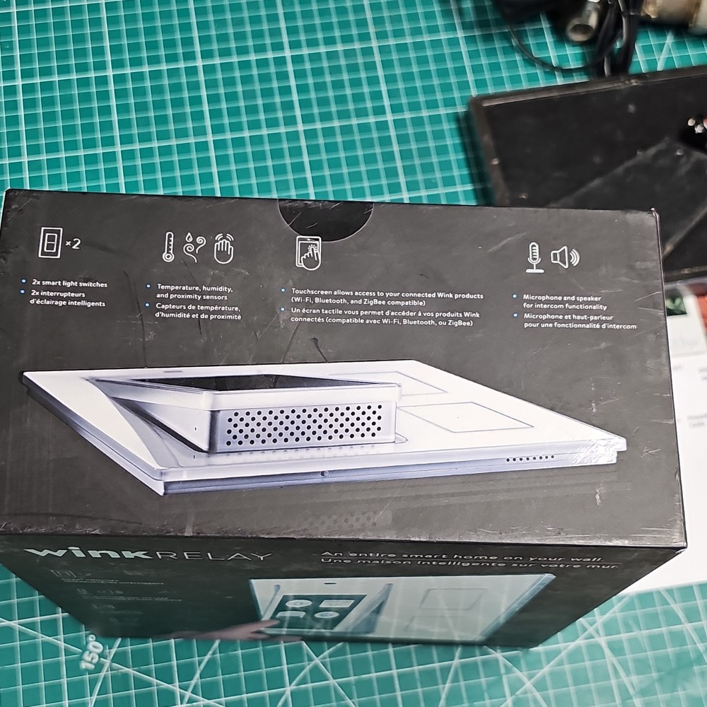 Wink Relay Smart Home Hub Wall Controller Touchscreen Wi-Fi Bluetooth ZigBee