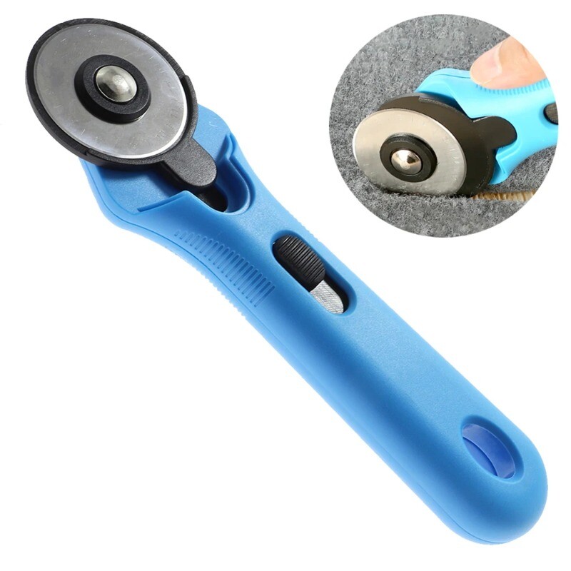 45mm Patchwork Roller Wheel Round Knife Cloth Cutting Knife Leather Craft