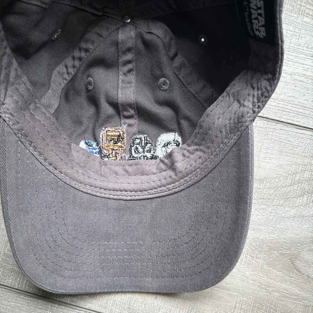 Star Wars Gray Distressed Storm Trooper Darth Chewbacca R2D2 Adjustable Hat