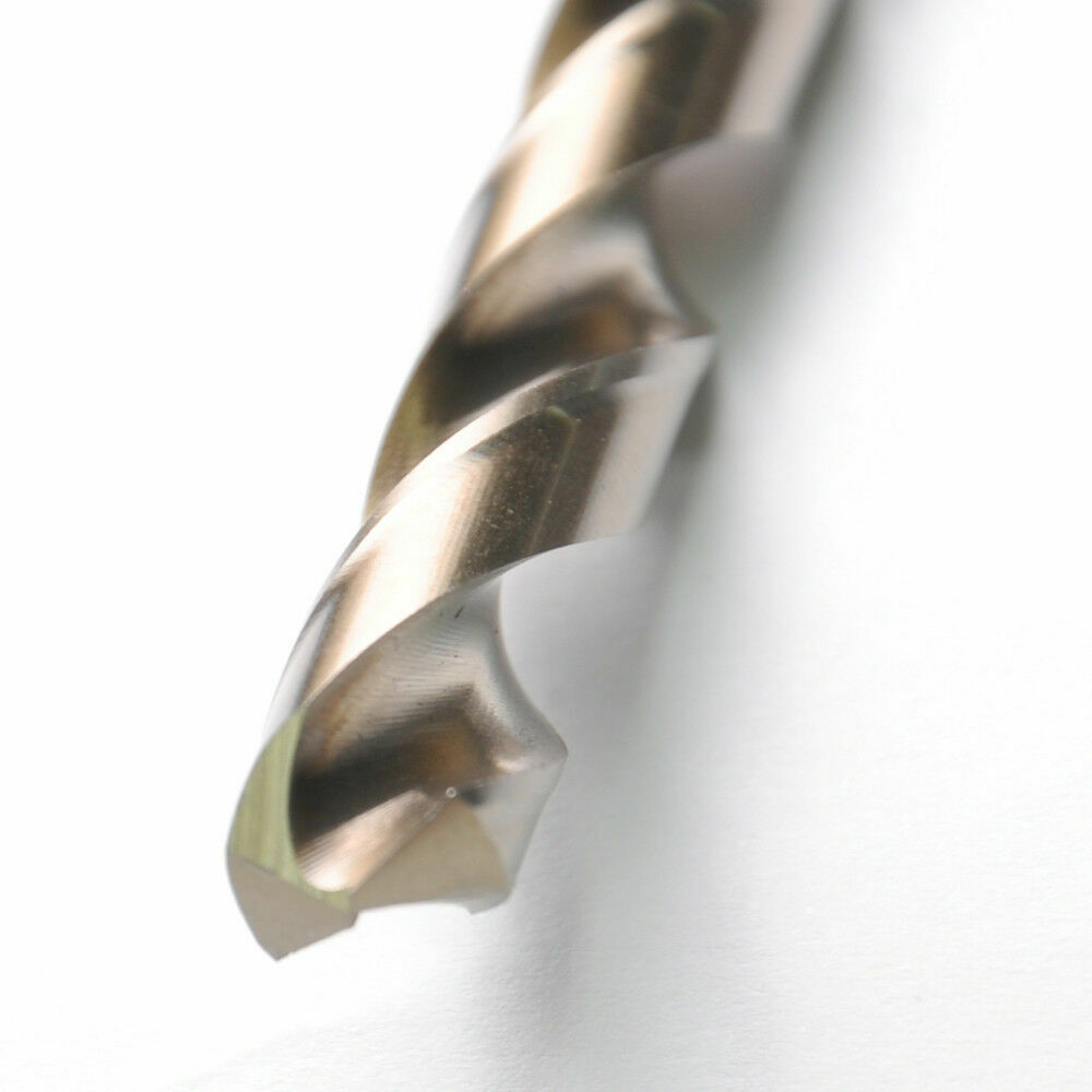 Drillforce 10PC 9/64" Cobalt Drill Bit Set HSS M35 Jobber Length Metal Drill Bit