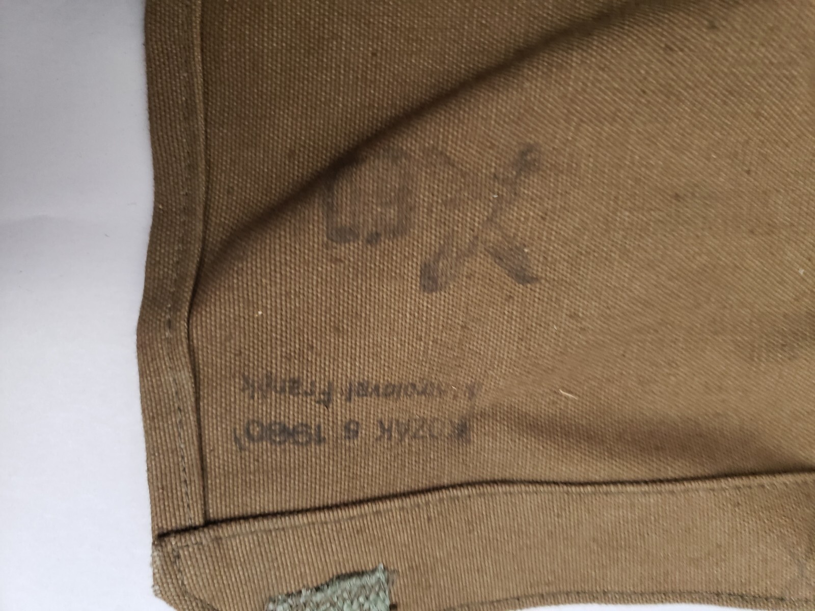 Vintage Czech Military Bread Bag Satchel Shoulder Bag Army Purse 1960s Dates