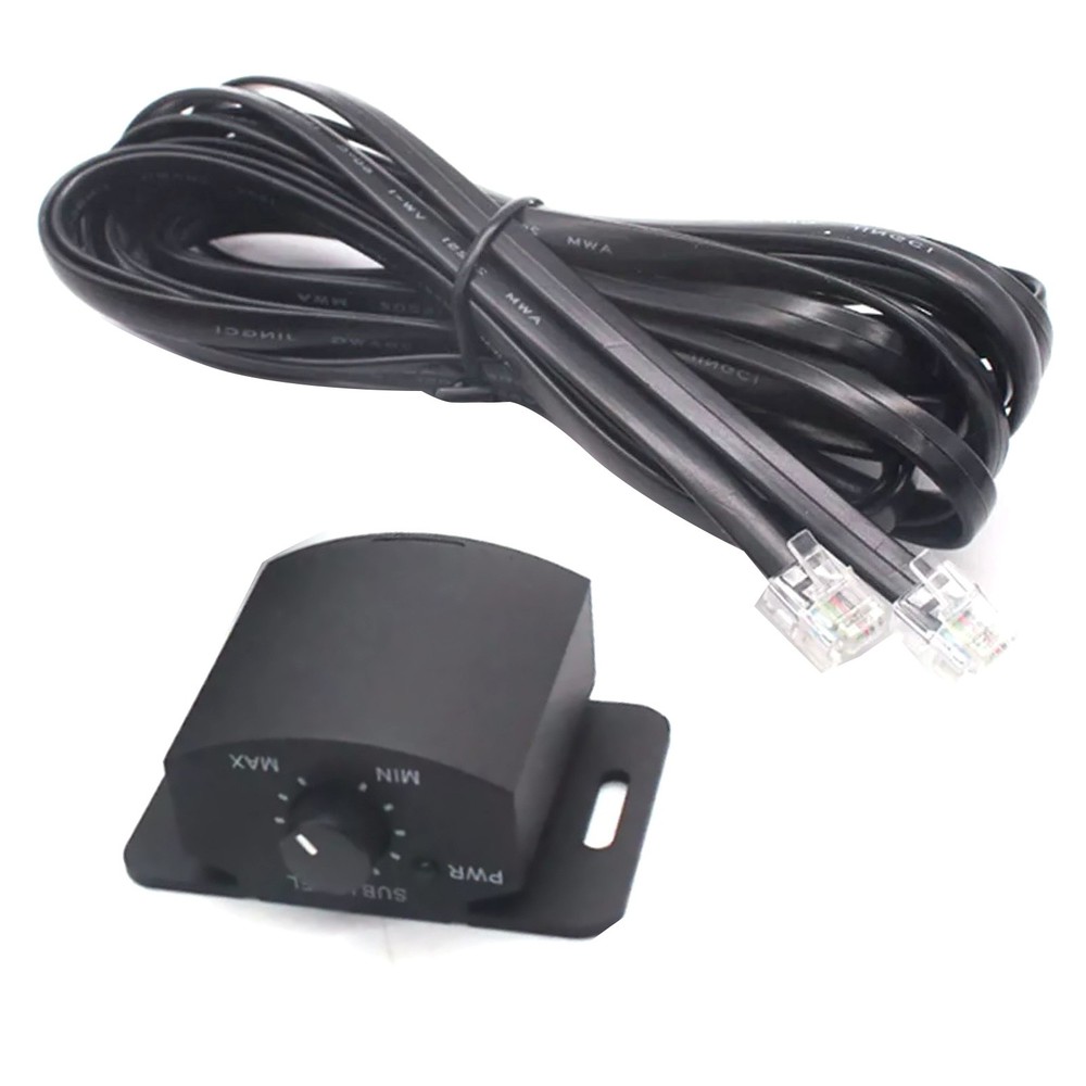 Car Amplifier Volume Remote Controller Speakers Volume Switch Converter W/ Cable