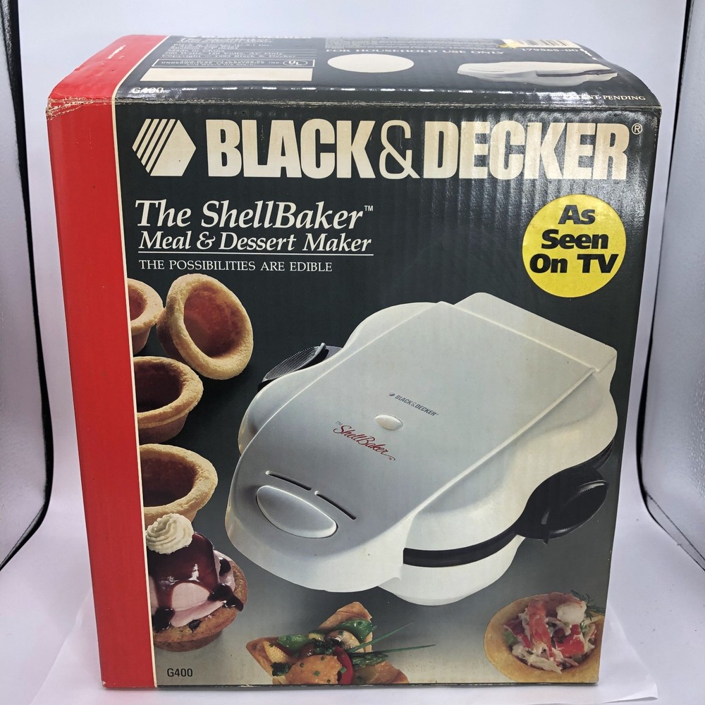 Black & Decker The Shell Baker G400 Meal & Dessert Maker White Non Stick Coating