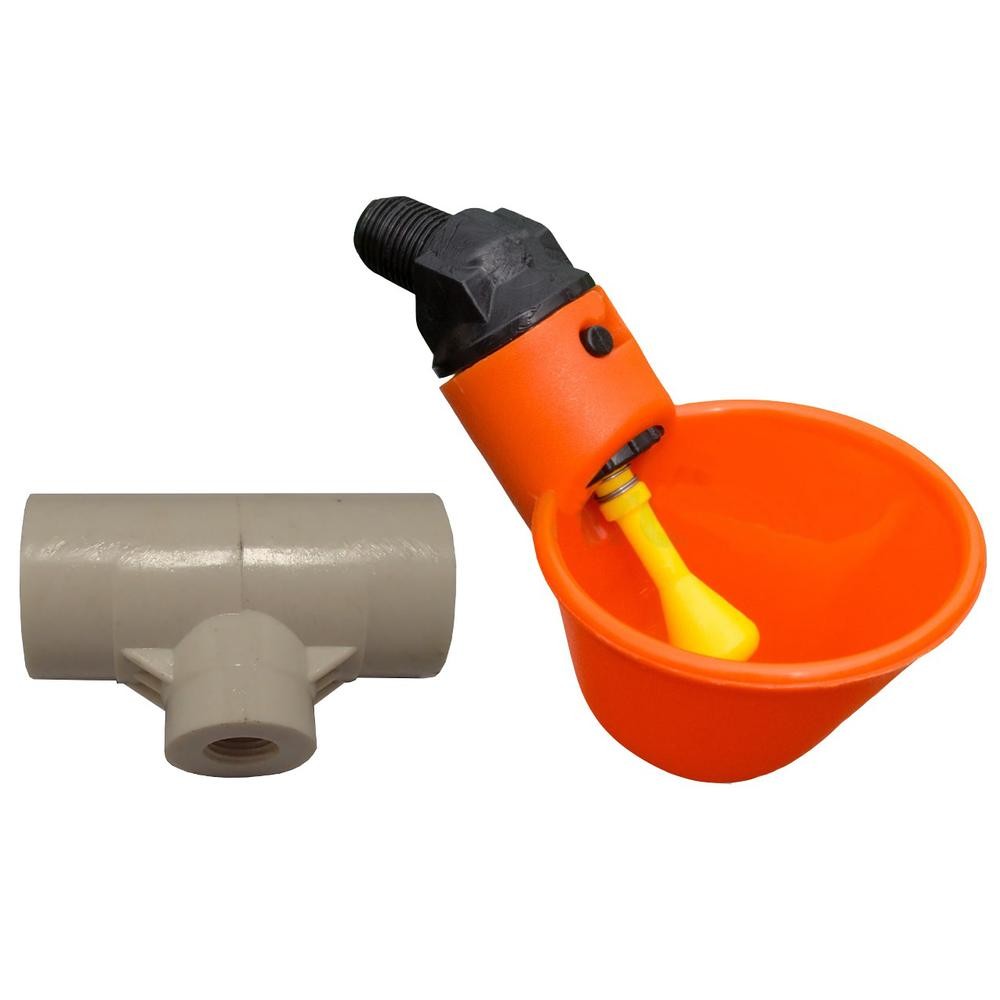 One Automatic Poultry Bowl Plastic Water Drinker Cup System for Chicken