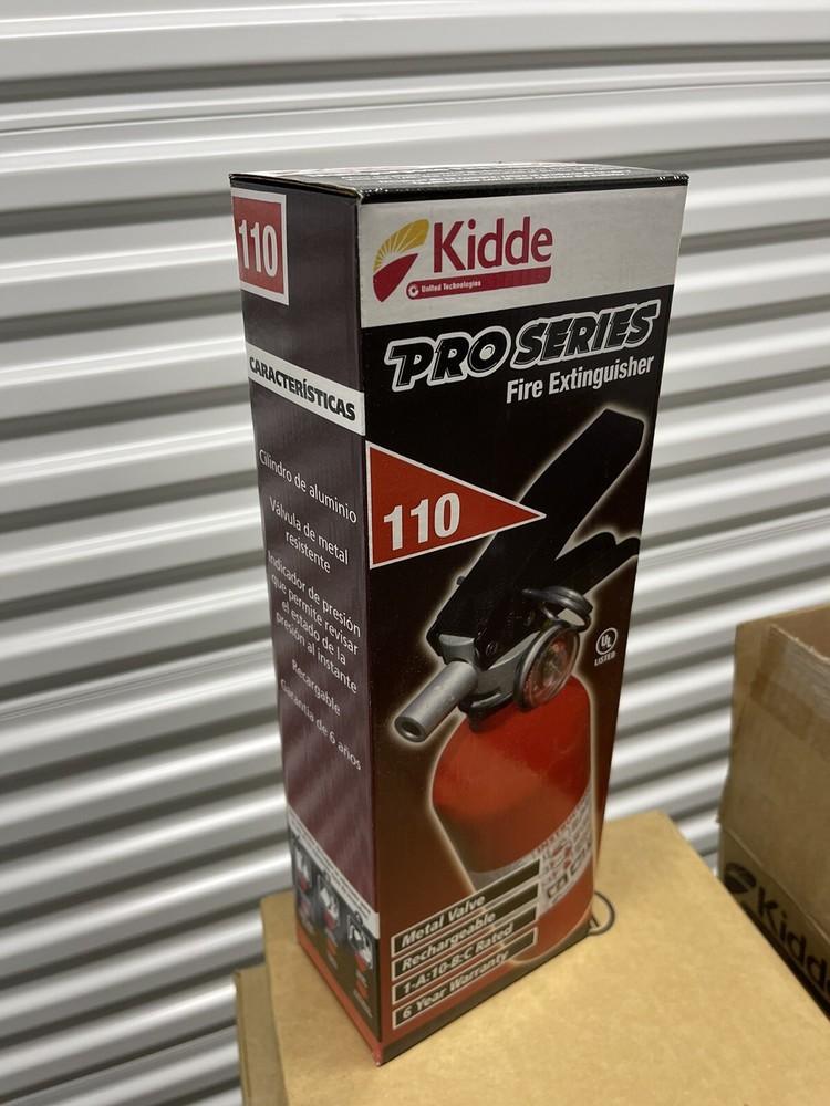 Kidde 21005776 Pro 110 Consumer Fire Extinguisher, Multi Purpose, UL A, 10-B:C,