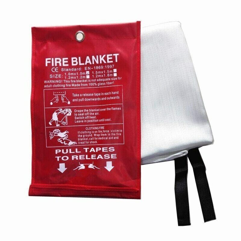 2Pack Large Fire Blanket Fireproof for Home Kitchen Office Emergency Safety