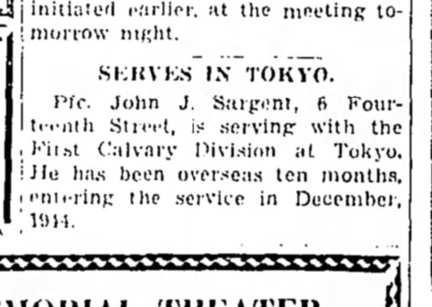 Original WWII US Army STERLING ID Bracelet 1st Cavalry Division Tokyo Sargent C5