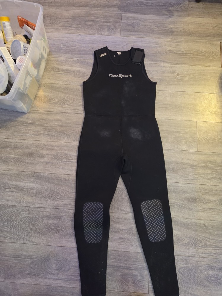 Two 5mm Farmer John Wetsuits