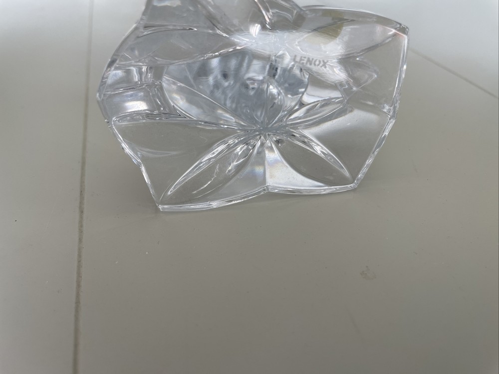 SET 2 LENOX Falling Star candlesticks - 8" tall - EUC