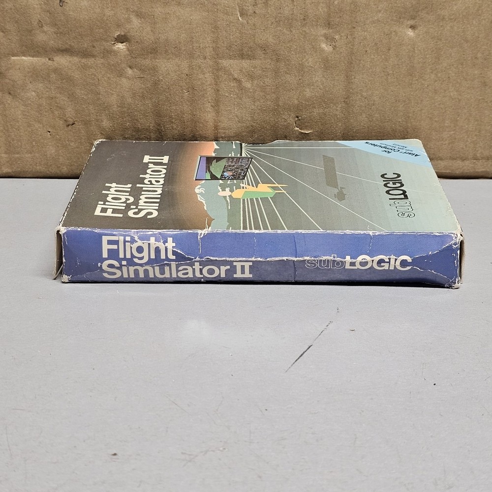 Flight Simulator II Atari Computer Vintage Software Boxed subLOGIC
