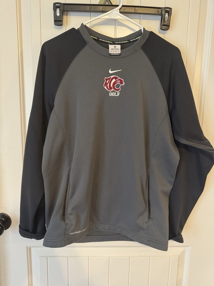 Nike Golf Grey Pullover Sweatshirt w/Pockets SZ XS