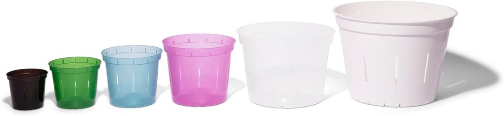 UV Protected Slotted Orchid Pots - 8 Pack