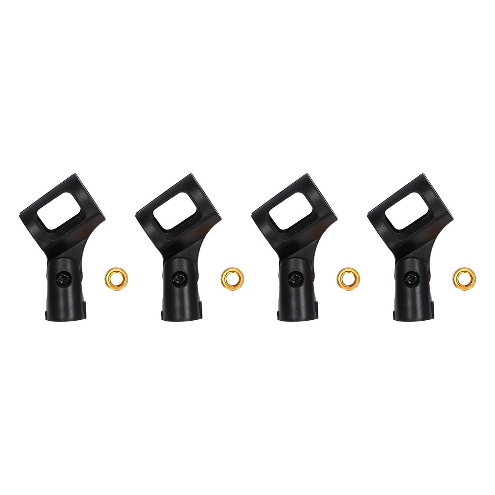 4 Pcs Adjustable Microphone Clip Holders for Wired/Wireless Mics