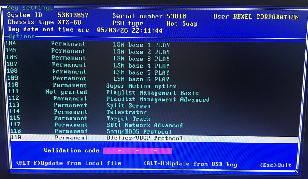 EVS XT2 6 Channel record/playback HD/SD server