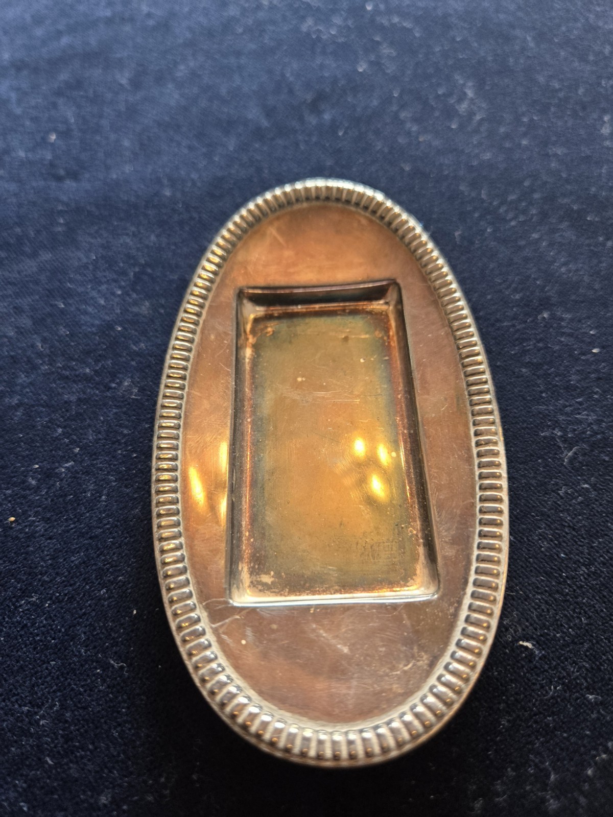 Antique Norway Guilloche Enamel Sterling Silver Salt & Pepper Set On Tray