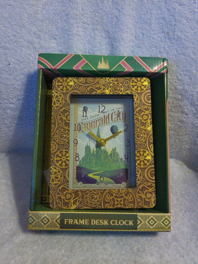 Wicked Emerald City Frame Desk Clock New