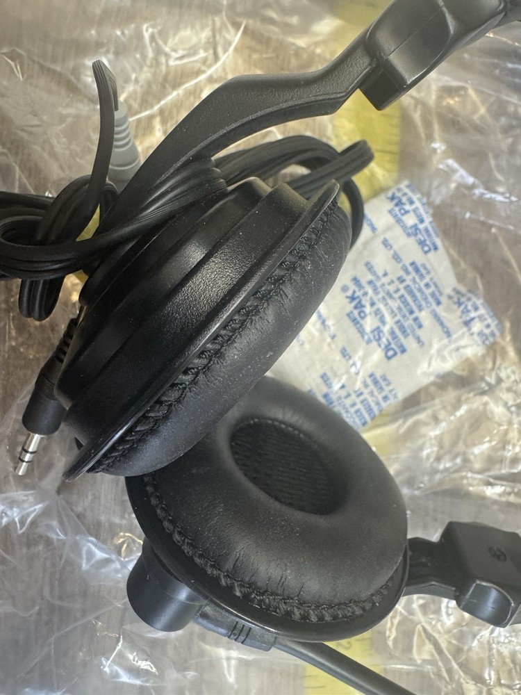 Vintage Altec Lansing AHS10 Communication Headset Mic PC Untested w/ Box