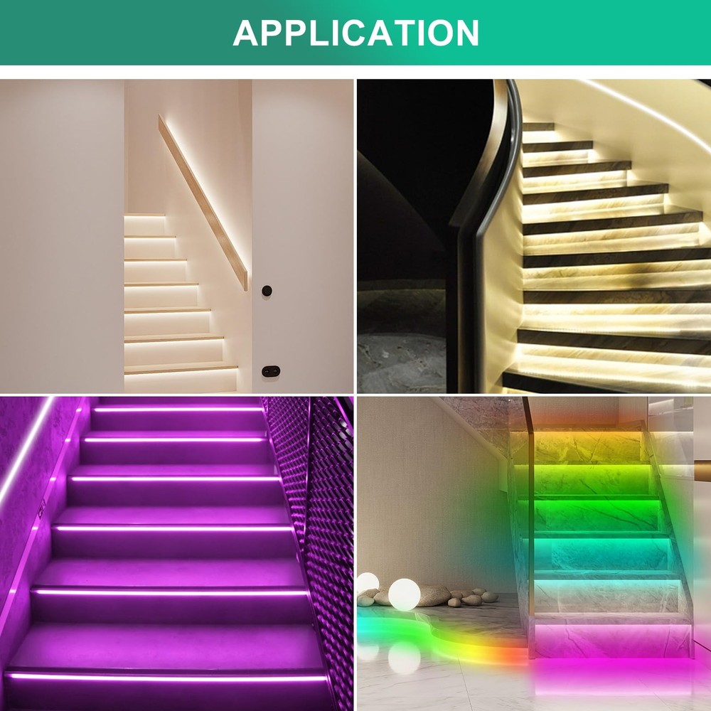 Motion Sensor LED Stair Controller, 32 Channel PIR Dynamic...