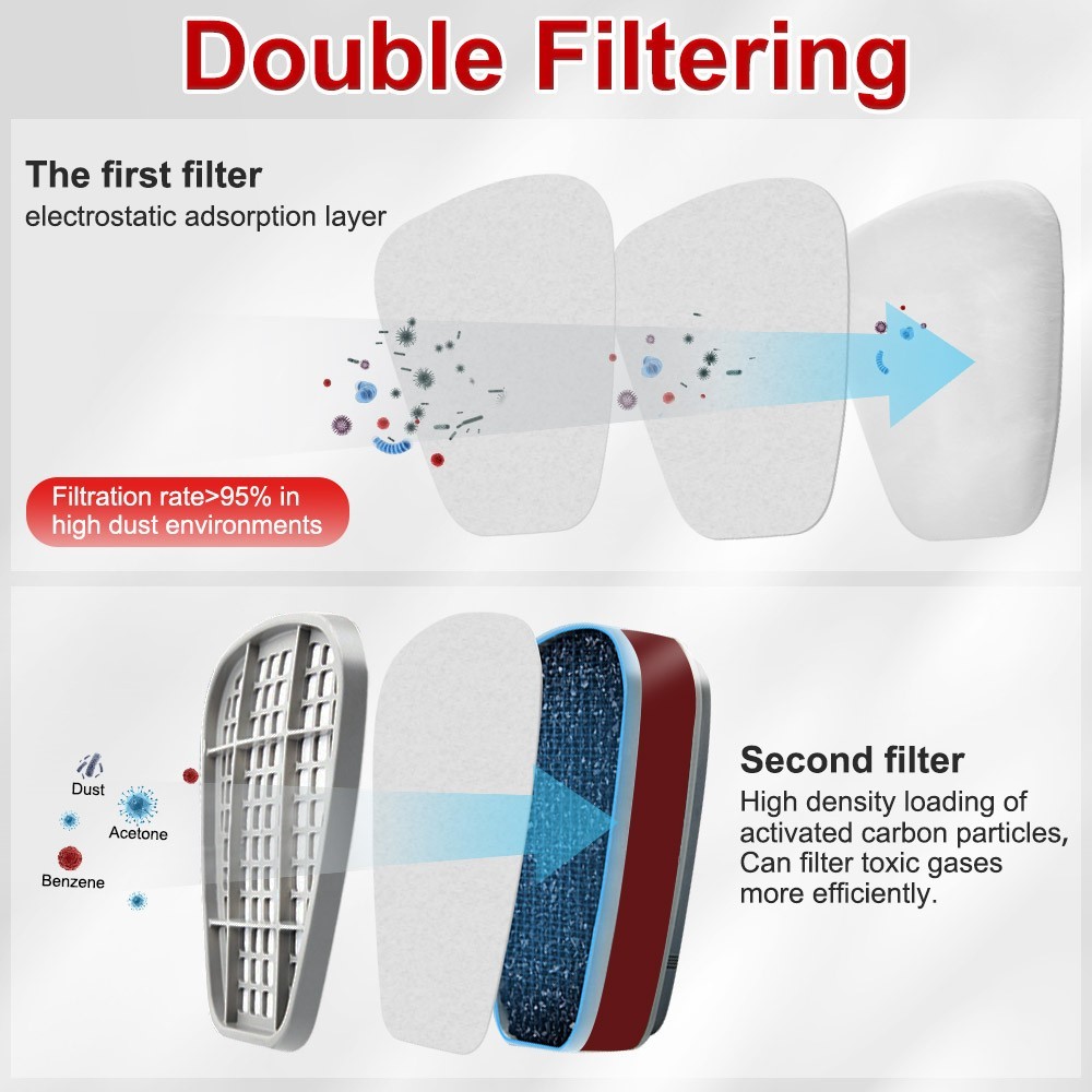 14 in 1 Filter Cotton Box Filter Box Replacement For 6200 6800 7502 Replace US