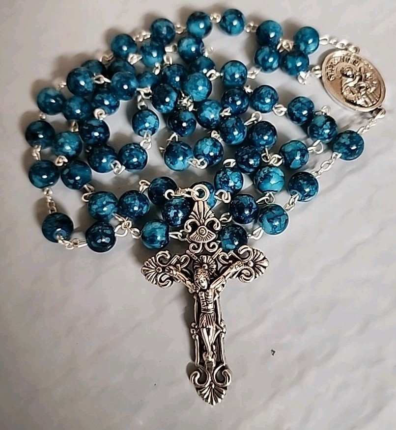 CHRISTIAN CATHOLIC SAINT FRANCIS HANDMAID ROSARY  FreeShipping