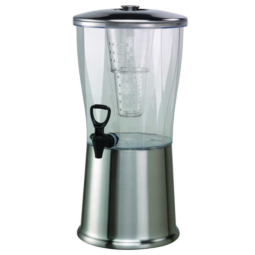 CBDRT3SS Beverage Dispenser, Round, 3 Gallon with Plastic Container and Optional