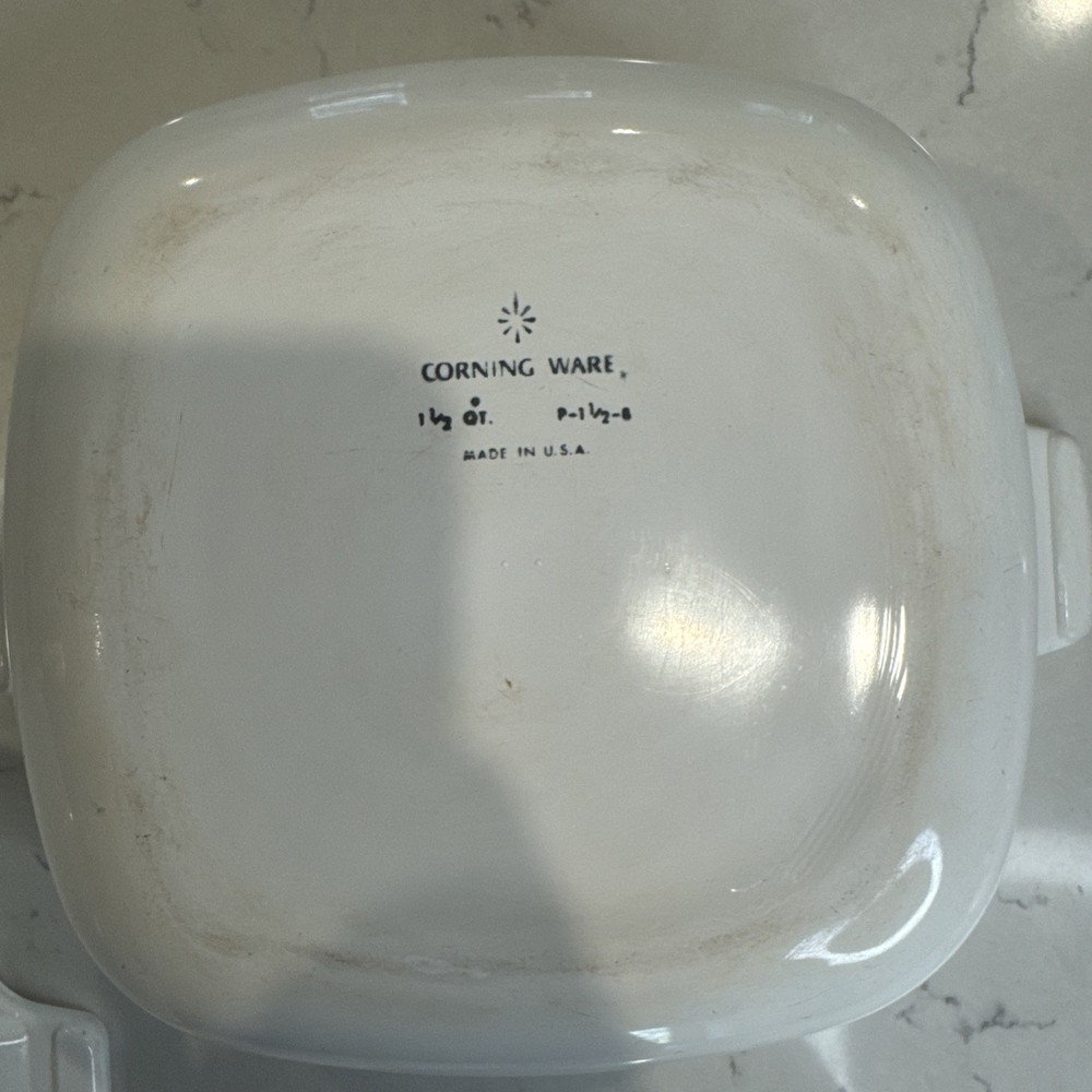 6 piece vintage corning ware