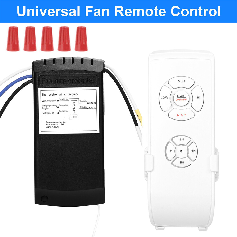 Wireless 15M Timing Remote Control Receiver Universal Ceiling Fan Lamp Light Kit