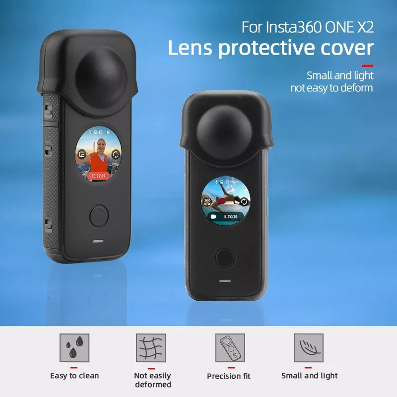 Silicone Lens Protective Cover Case For Insta360 ONE X2 Panorama Camera