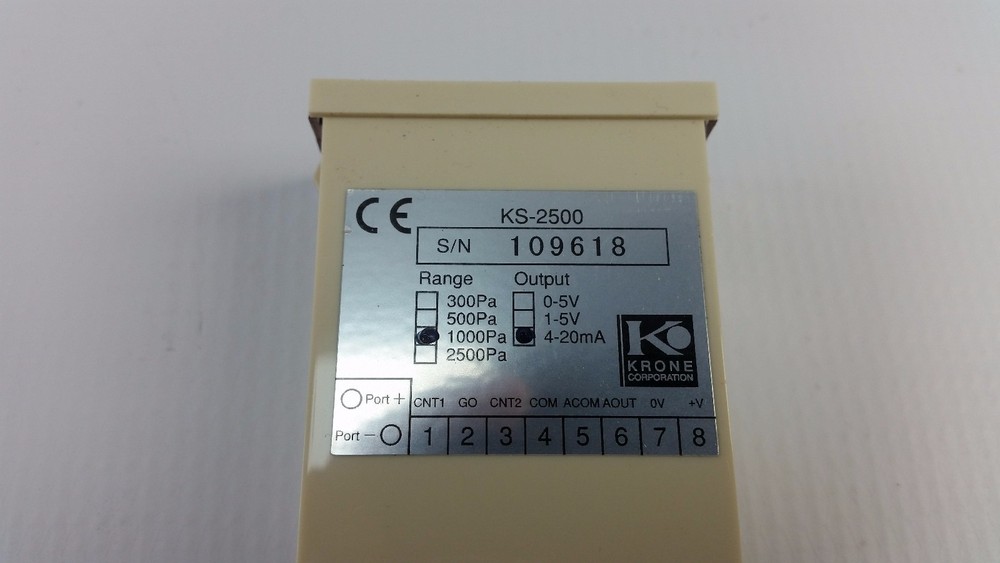 Krone Corporation KS-2500 Difference Pressure Manometer