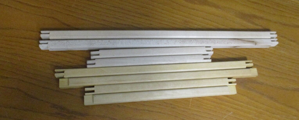Two Creative Circle Wood Stretch 'N Stitch Bars Cross Stitch Frames
