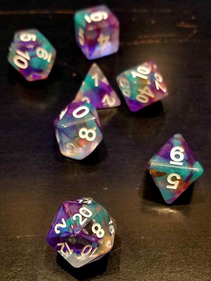 Eldritch Dimensions 7 Dice Set Polyhedral RPG DnD Dungeons Dragons d20 AD&D