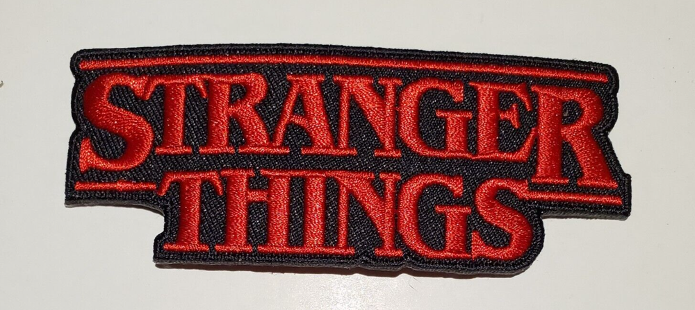Stranger Things Die Cut Logo 4" Embroidered Patch- USA Mailed