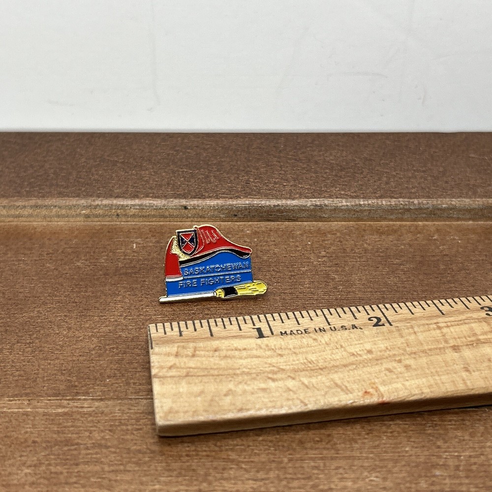 Saskatchewan Fire Fighters Metal Lapel Pin