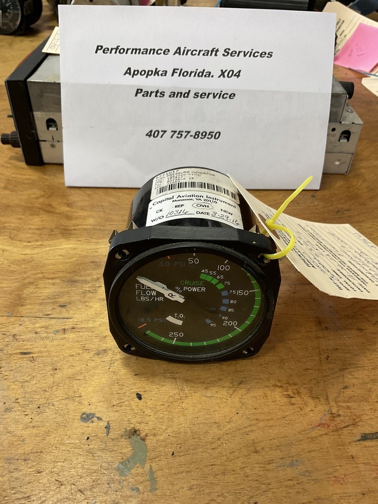 PSI DUAL FUEL FLOW INDICATOR P/N 6221G17