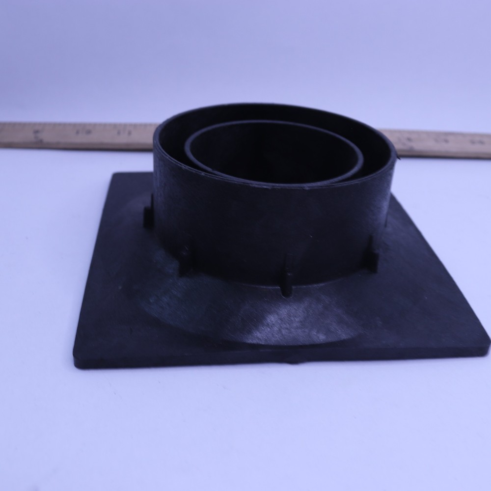 NDS 6 in. Plastic Square Drainage Grate in Black