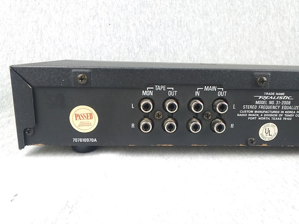 Realistic 31-2008 10 Band Stereo Graphic Equalizer