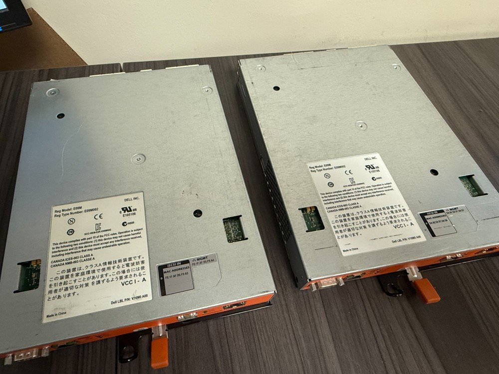 LOT OF 2 Dell EqualLogic E09M002 Control Module 14 Controller E09M-Used