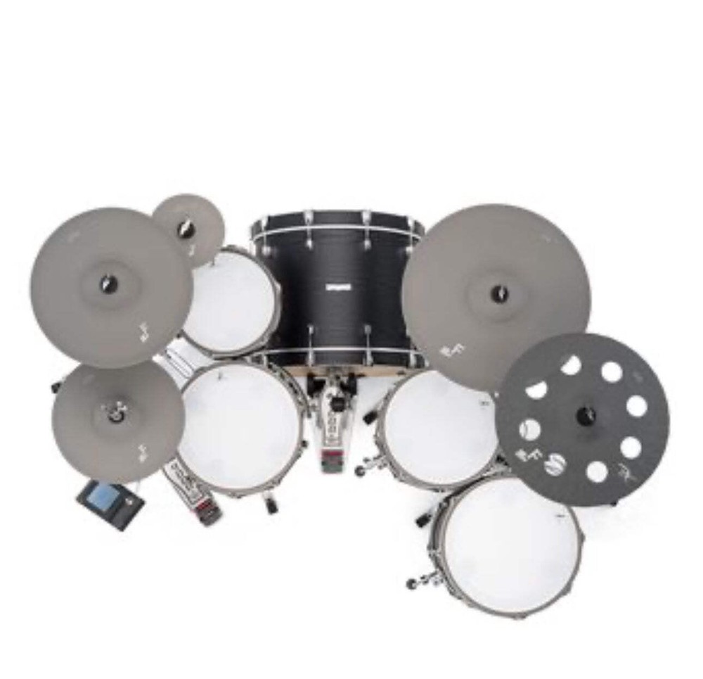 EFNOTE 7X Acoustic Designed Electronic Drum Set Black Oak