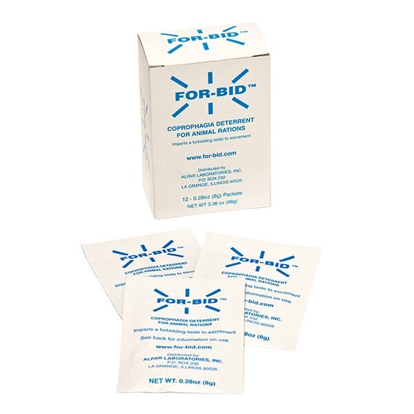 For-Bid for Dogs Cats Coprophagic Stop Stool Eating  12 Packets Forbid