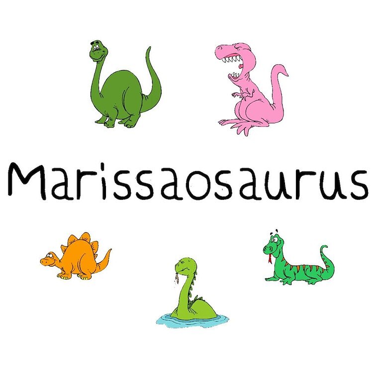 CafePress Marissaosaurus 10" Wall Clock (115479793)