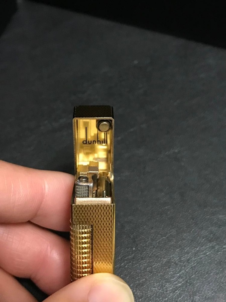 Overhauled Dunhill Rollagas lighter Gold without box
