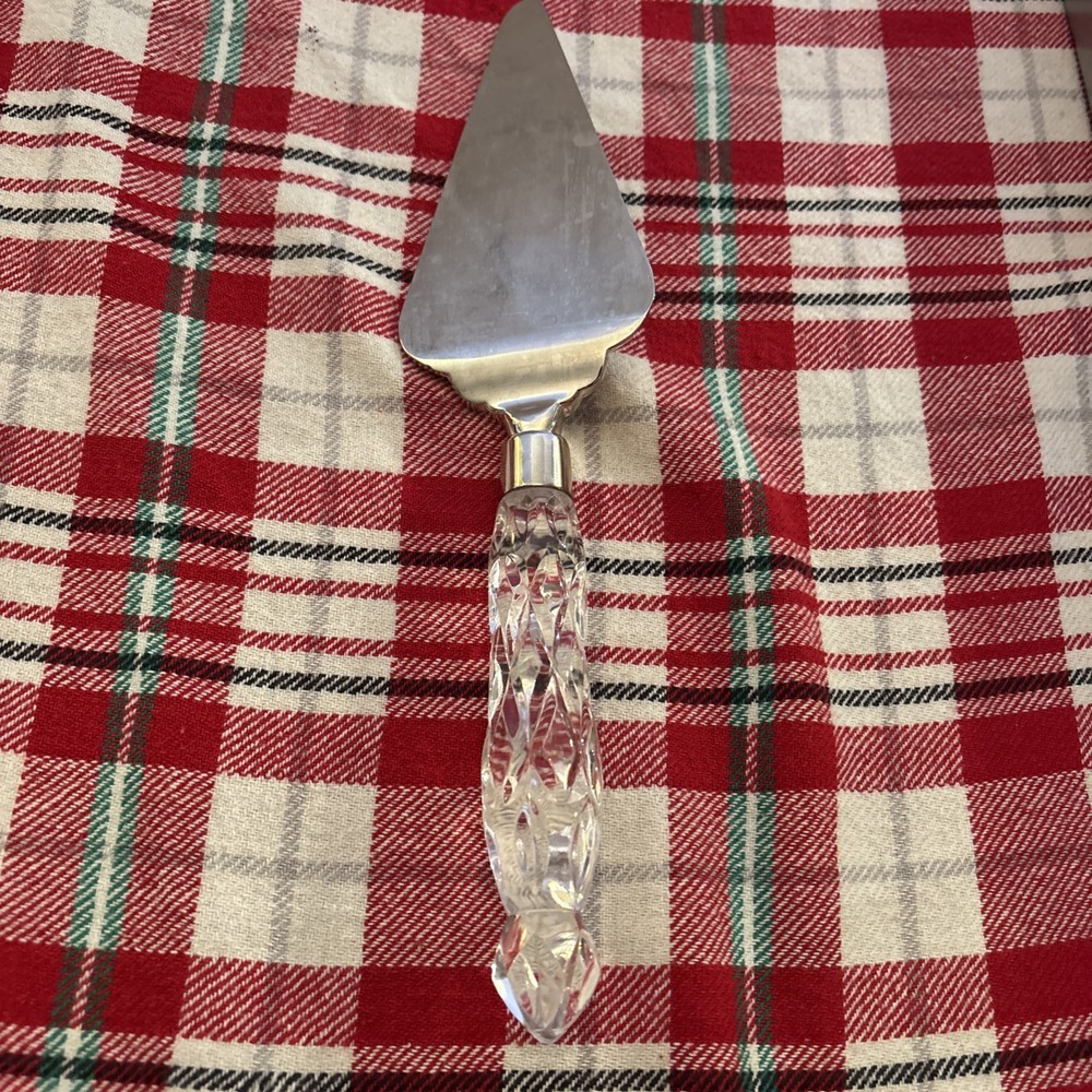 GORHAM Lady Anne Crystal Handle Wedding Cake Server SILVER