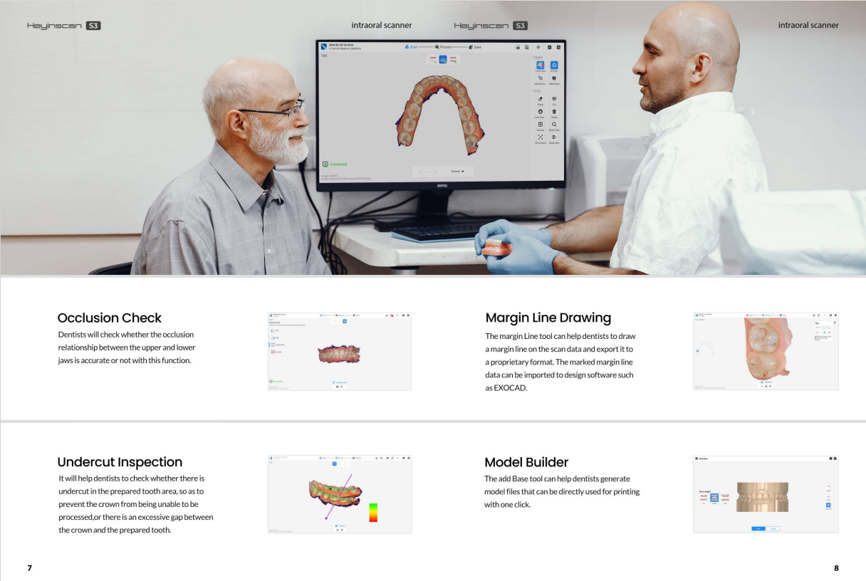Dental Intra-oral Scanner 3D Real-time Display Software GreatLife w/Scanning SW