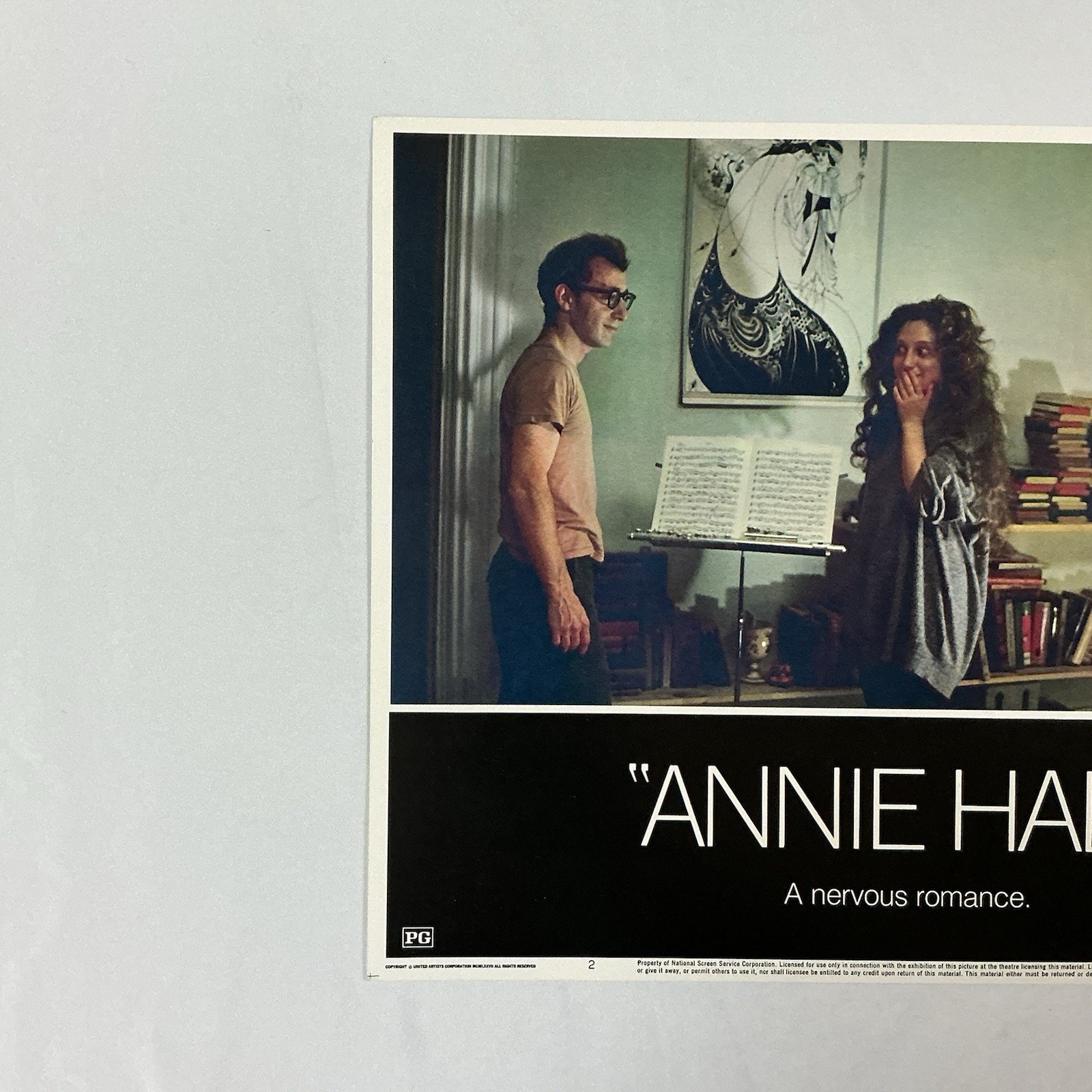 1977 Annie Hall Original 11x14” Lobby Card Woody Allen Diane Keaton